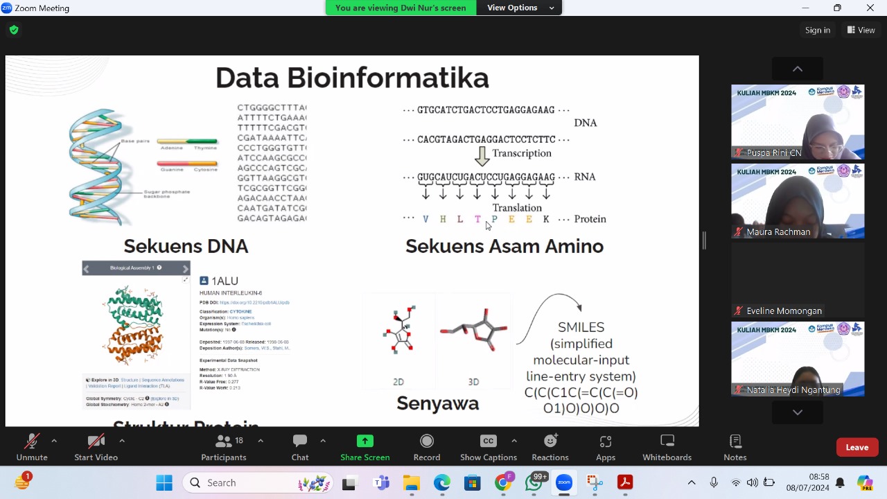 Itera Itb KULIAH PLA – UNSRAT, ITERA, ITB – BIOINFORMATIKA I – Aretha Medika Utama